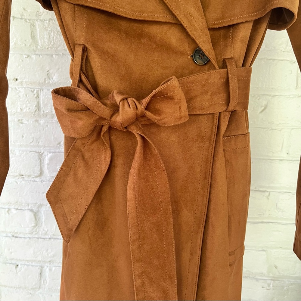 AMARYLLIS Faux Suede Trench - Picture 5 of 10